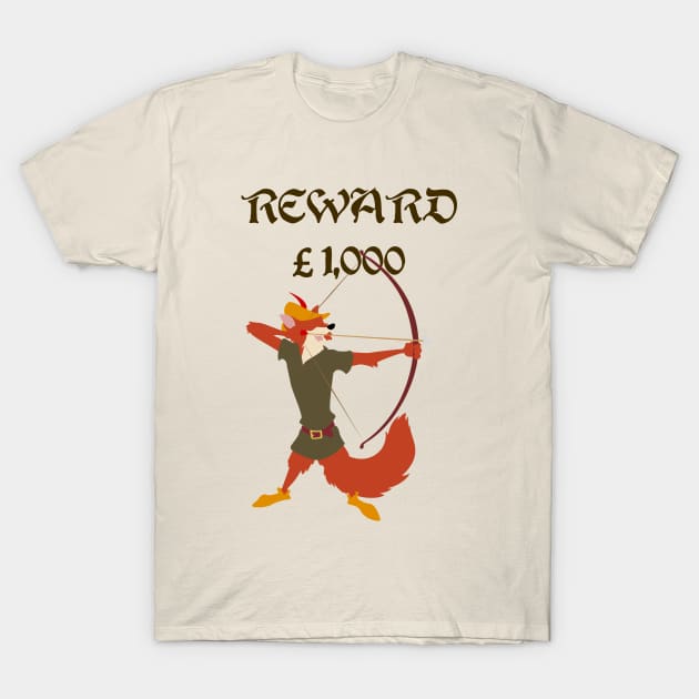 Robin Hood Reward T-Shirt by Kaztiel